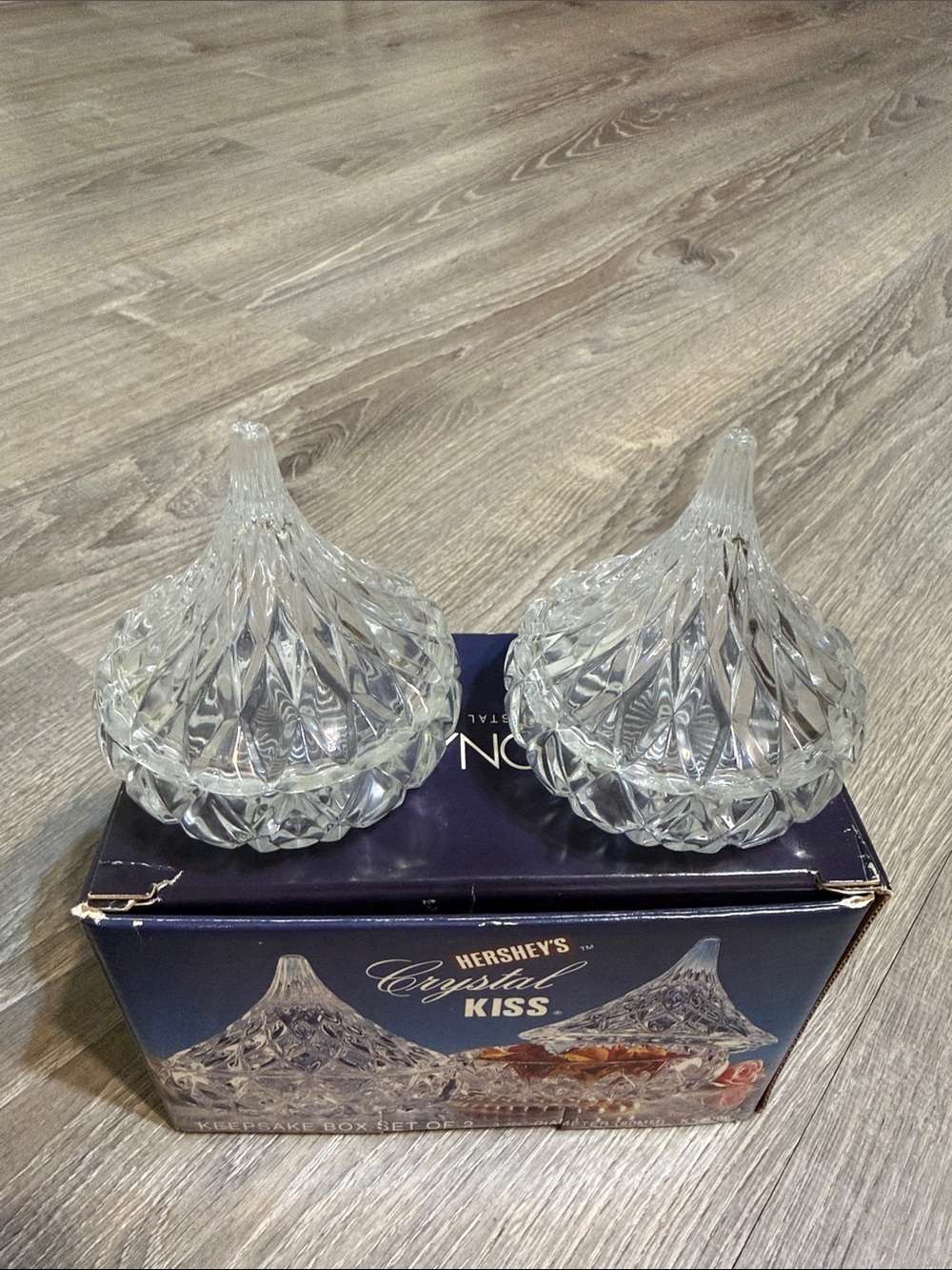 Jonal Crystal Hershey's Crystal Kiss Decorative Glass Keepsake - Clear